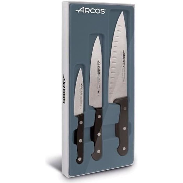 Coffret Arcos Serie Universal 3 Küchenmesser 0,000000 Noir