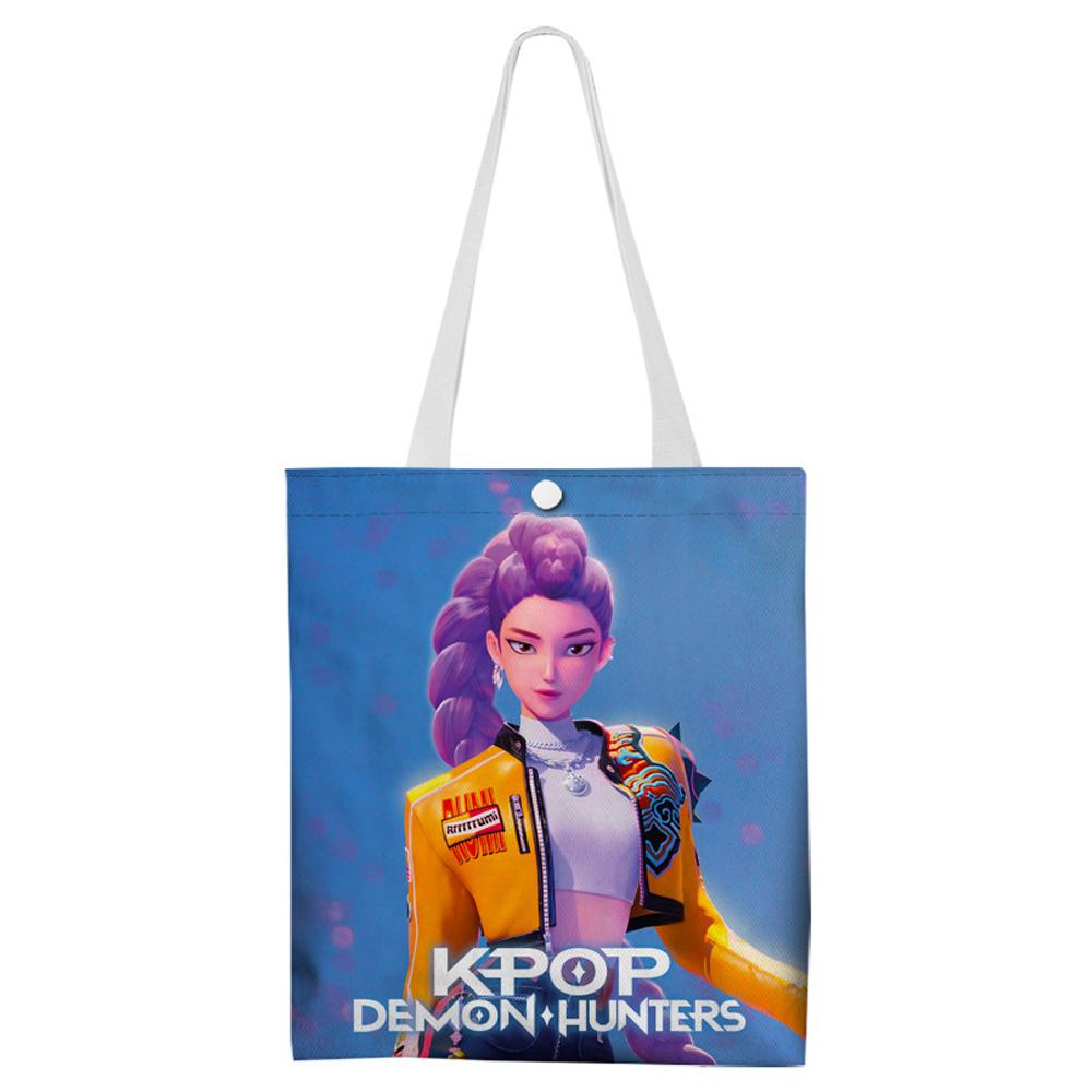 KPop Dämonenjäger Zeichentrickfilm Merchandise Leinwandtaschen Einkaufstaschen Umhängetaschen