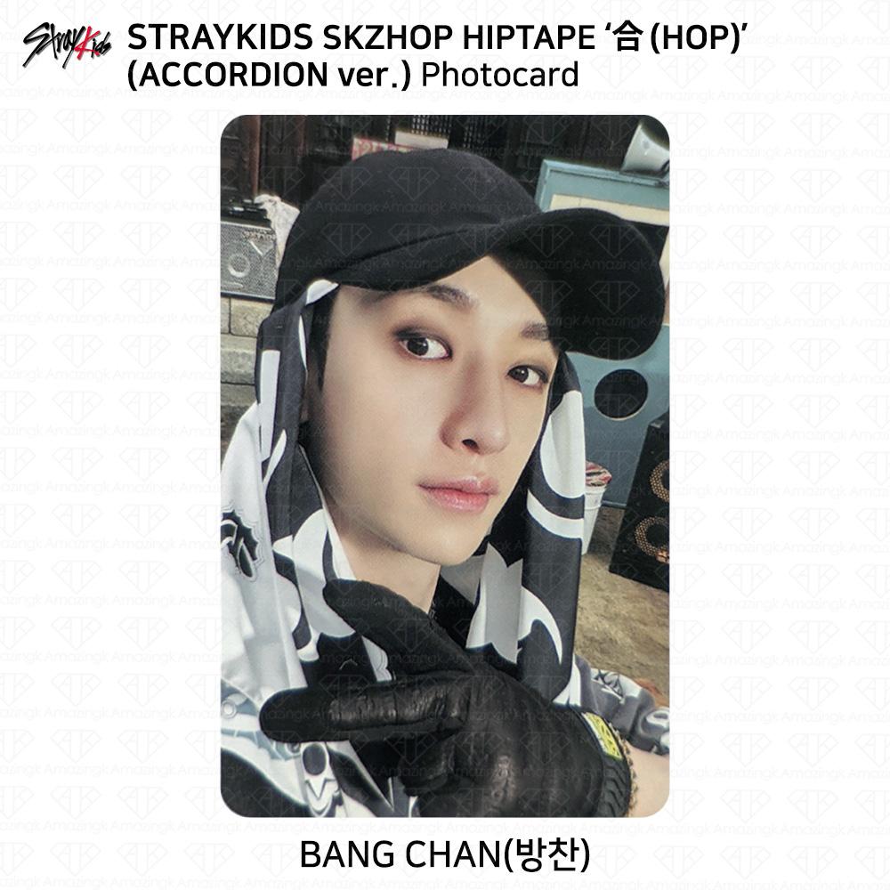 Stray Kids SKZHOP HIPTAPE HOP Akkordeon Offizielle Fotokarteneinheit Monochrom Bangchan- Accordion ver#2