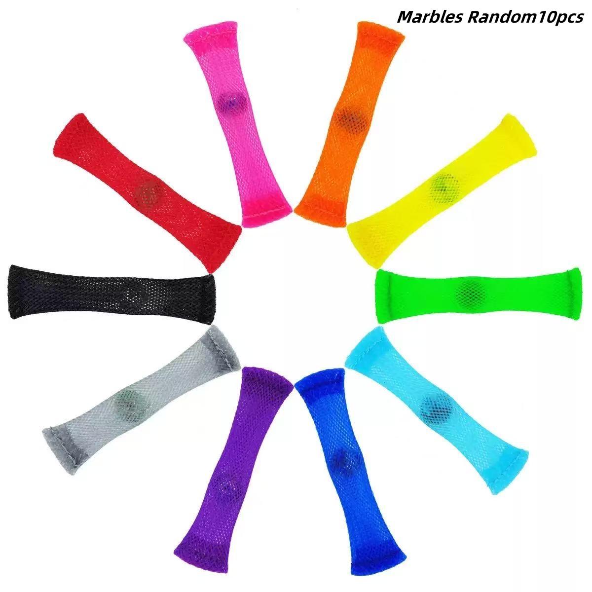 Sensorisches Spielzeug Murmelkugel Autismus ADHS Angst Therapie Spielzeug EDC Stressabbau Hand Fidget Spielzeug Geflochtenes Netz Leicht Biegsam Mit Murmel