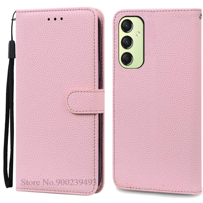 A16 Hülle für Samsung Galaxy A16 Hülle Brieftasche Flip Lederhülle für Samsung Galaxy A16 5G Hülle Silikon Buchhülle Coque Fundas Samsung A16 4G 5G rosa