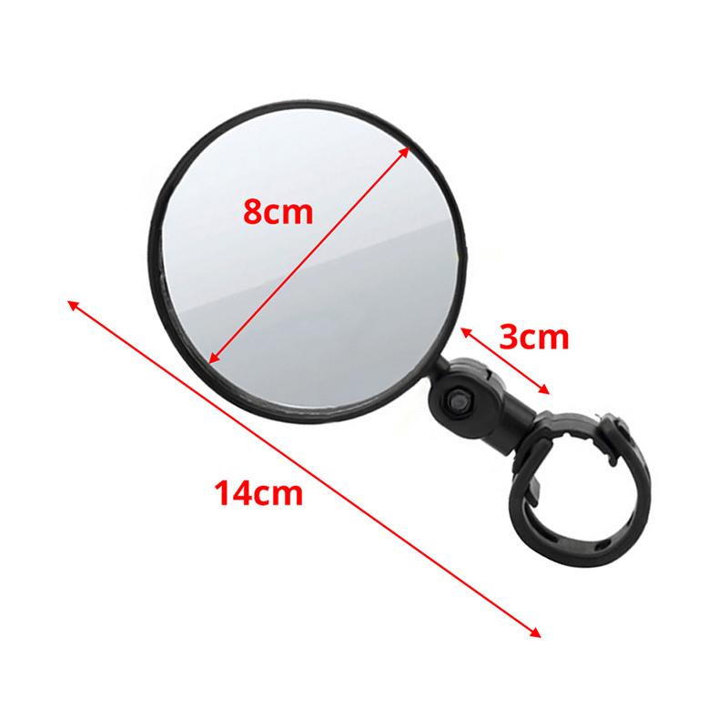 Fahrrad Rückspiegel 360 Drehen Sicherheit Cycing Rückspiegel Fahrrad Zubehör 2 white