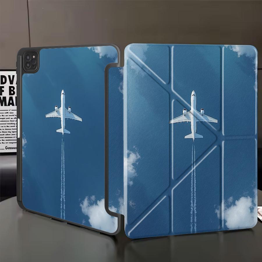 Halter Hülle Tablet Case Für iPad Air 4 5 M3 M2 1 2 M4 11 Zoll Mini 6 7 Pro 11. 10. 9. 8. 7. 12,9 Zoll Pro 2025 Wolken Himmel iPad Air 1
