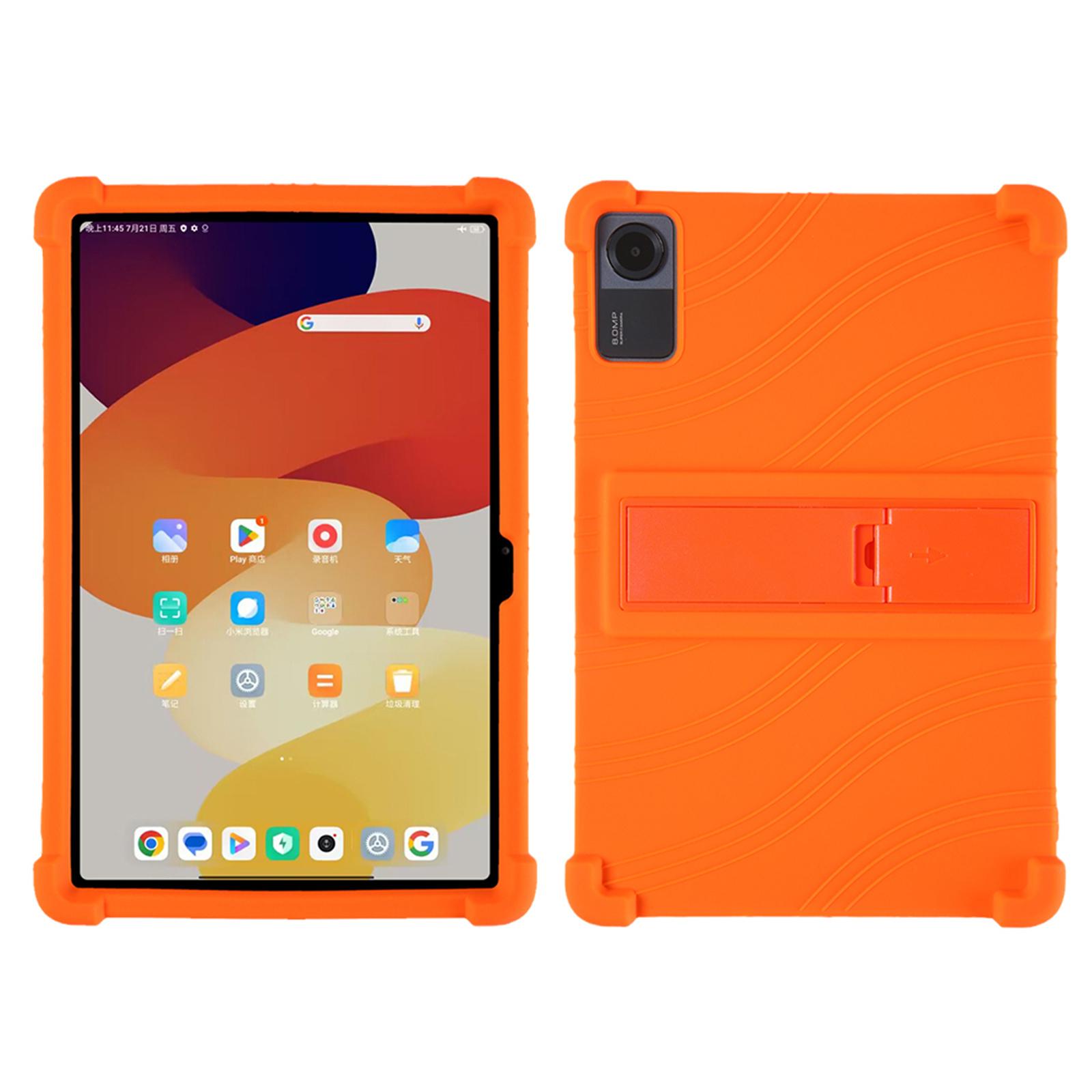 Tablet-Hülle für Xiaomi RedMi Pad SE 11 Zoll 2023, kinderfreundlich, weiche Silikonhülle RedMi Pad SE 2023 orange