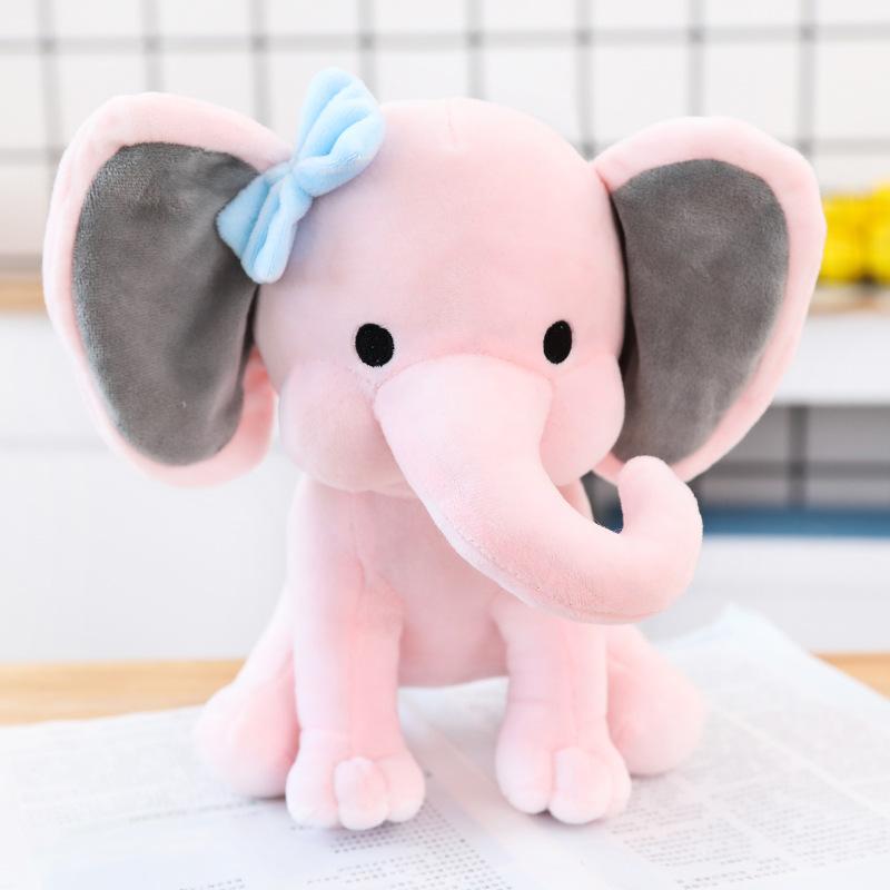 Komfort Schlaf Elefant Puppe Rosa Grau Elefant Plüschtier Für Kinder, Geburtstagsgeschenke, Weihnachtsgeschenke