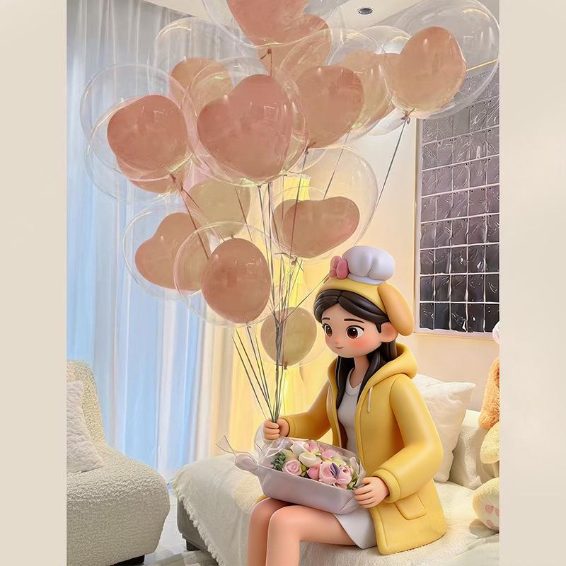Klares Bobo-Ballon-Set: 18 Zoll, 24 Zoll, 36 Zoll für Festival- & Partydekorationen
