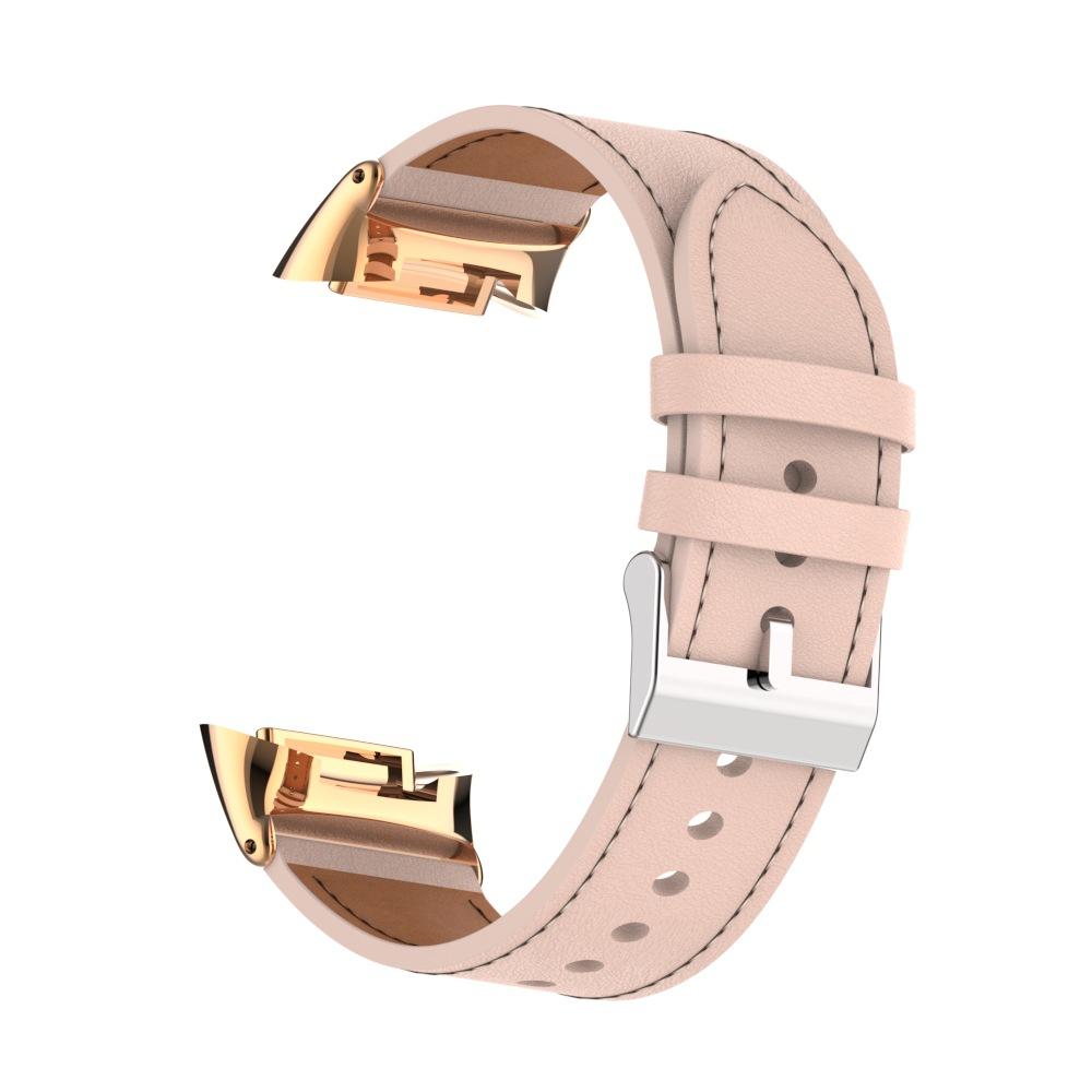 Leder Armband für Fitbit Charge 5 Band Ersetzen Armband Armband Armband für Fitbit Charge 6 Strap Smartwatch correa For Fitbit Charge 6/5 rosa