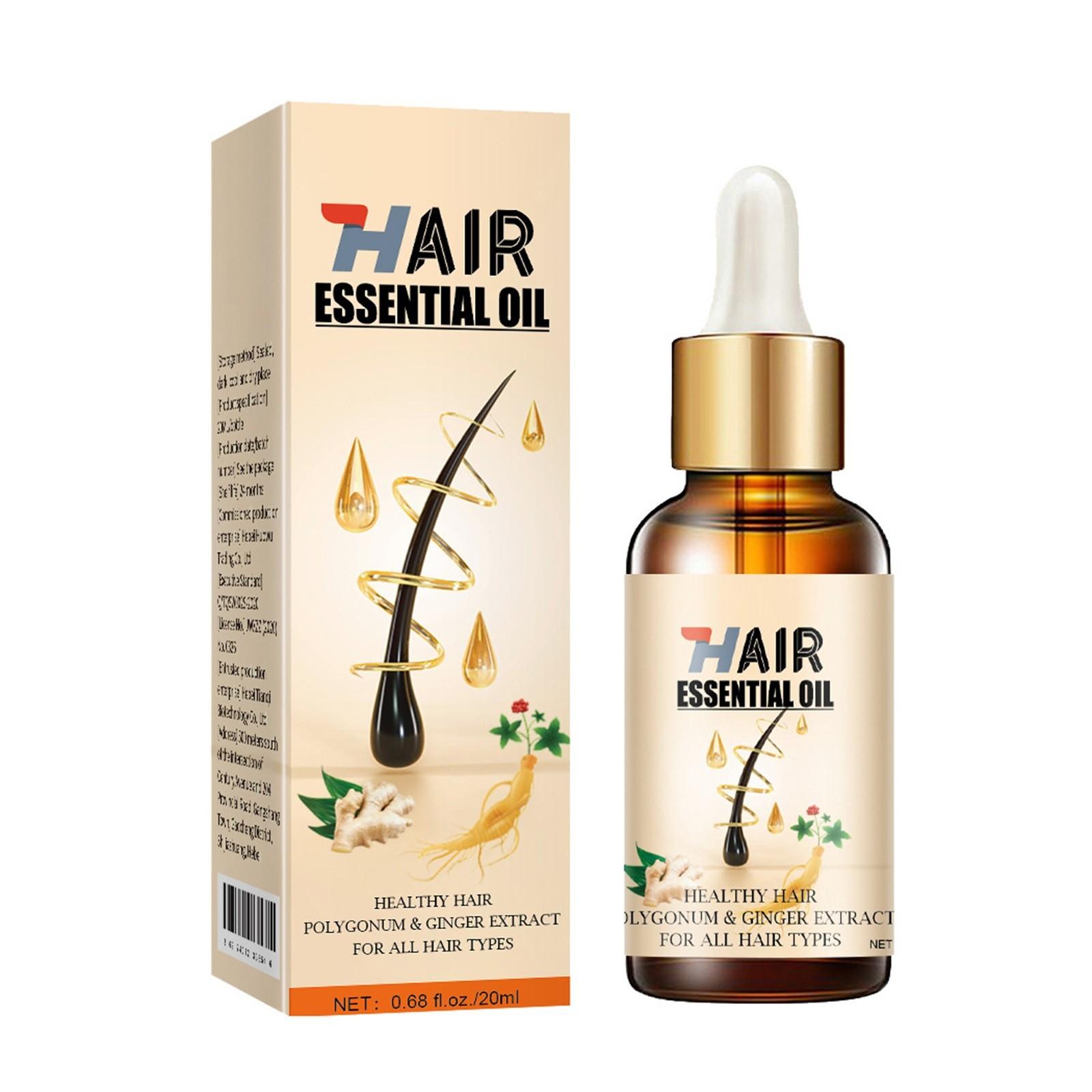 Haaröl, Haarwachstum bei Haarausfall, Tiefenbefeuchtung für trockenes, strapaziertes und grobes Haar, 20 ml One Size