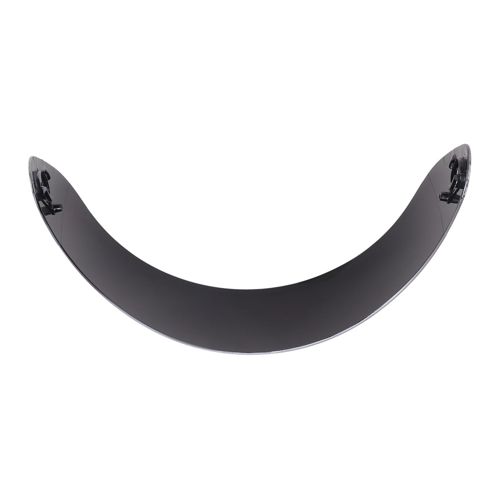 Motorradhelm Visier 190 Grad Horizontale Sicht Dickes Motorradhelm Visier Linsenersatz für AGV silber