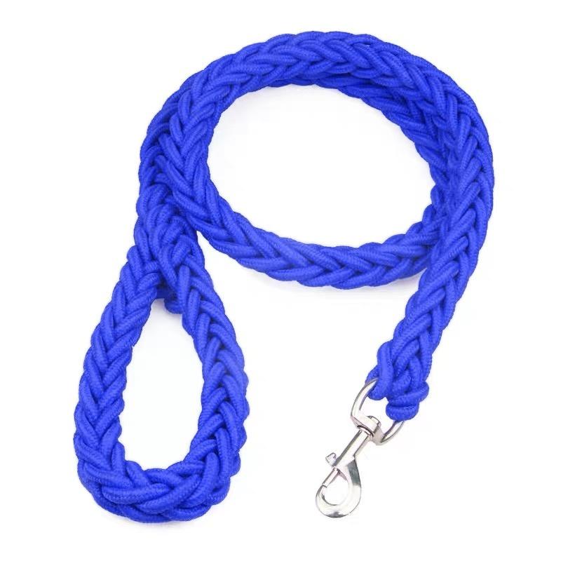 Schwere Hundeleine Starke Leine Für Hund Haustierprodukte Geflochtene Mittlere Große Hunde Trainingsleine Leinen Seil Große Hunde Haustier Zubehör (Blue,L) blau