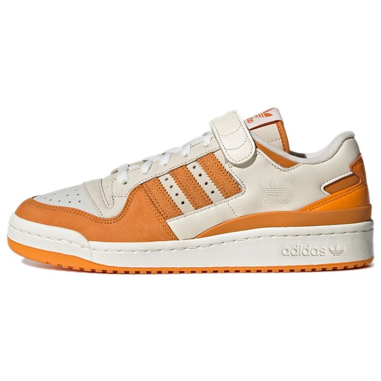 Adidas Originals Forum 84 Low Leder Klettverschluss Sneaker Unisex Sneaker Beige Orange GX9059 40⅔
