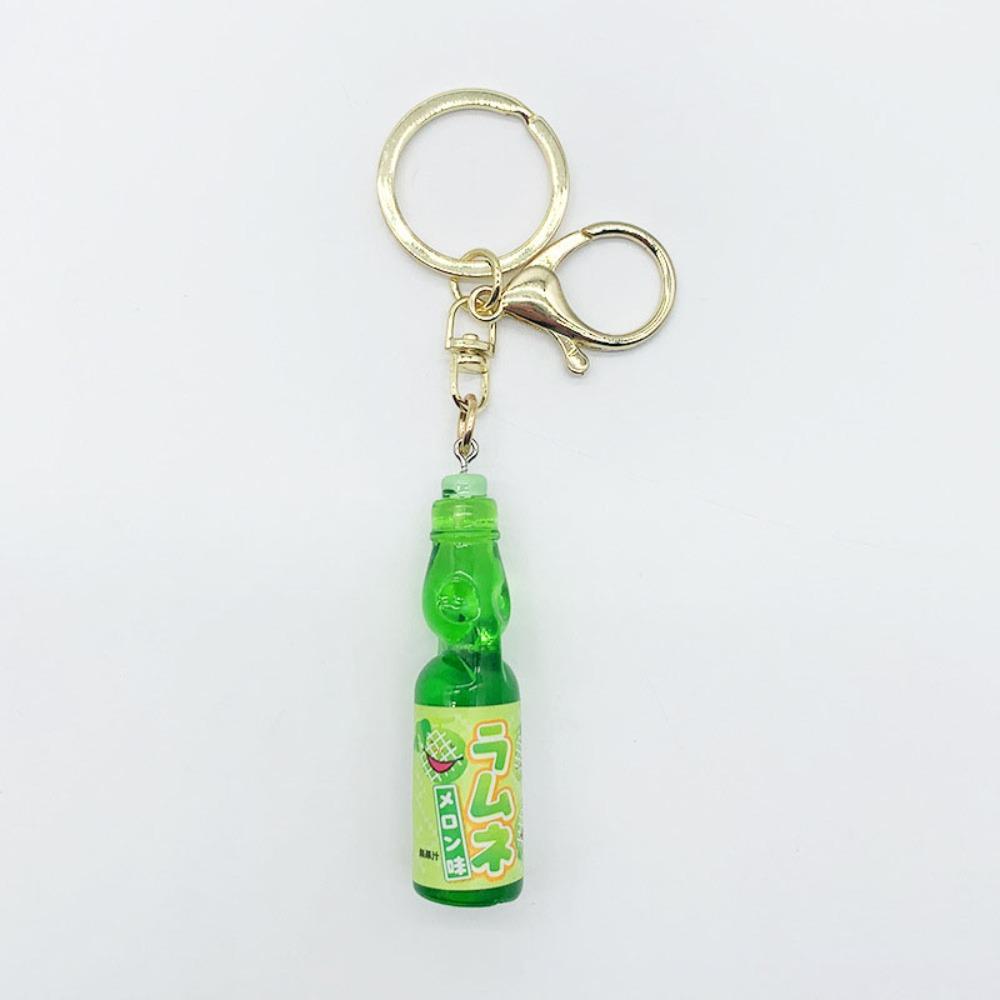 Japanische Murmeln Wackel Soda Schlüsselanhänger Miniatur Soda Getränk Anhänger Taschenzubehör Cantaloupe