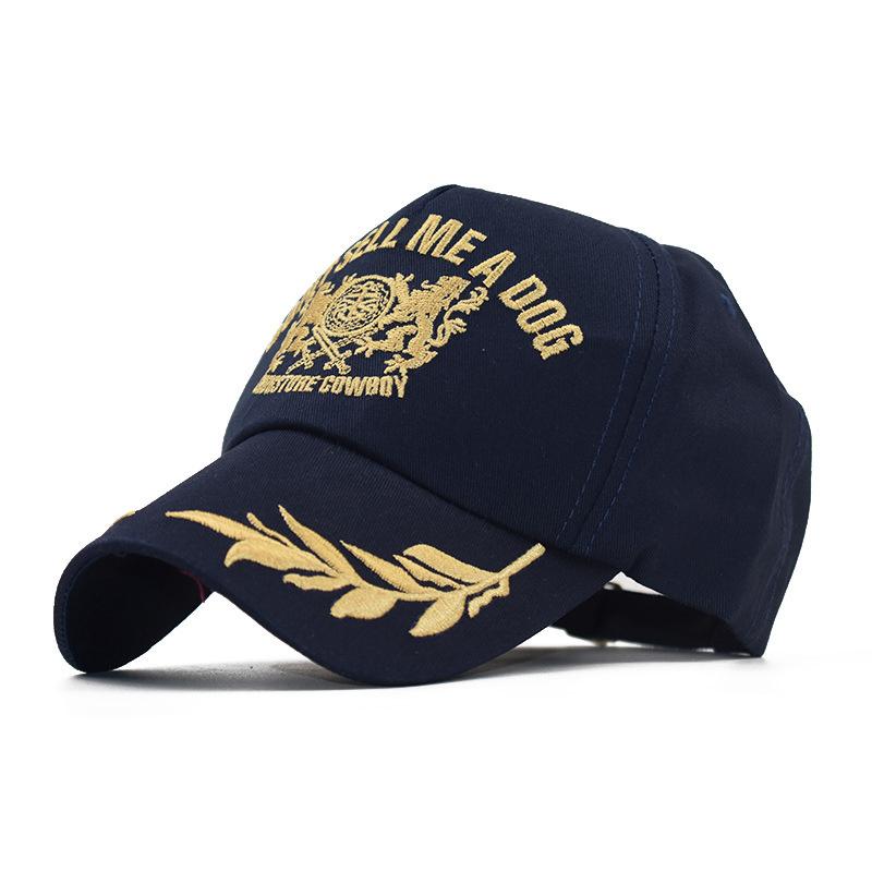 Sommer National Emblem Baseball Kappe Weizen Ohr Stickerei Snapback Caps Männer Frauen Militär Fans Caps Einstellbare Hiphop Papa Hüte Adjustable navy blau