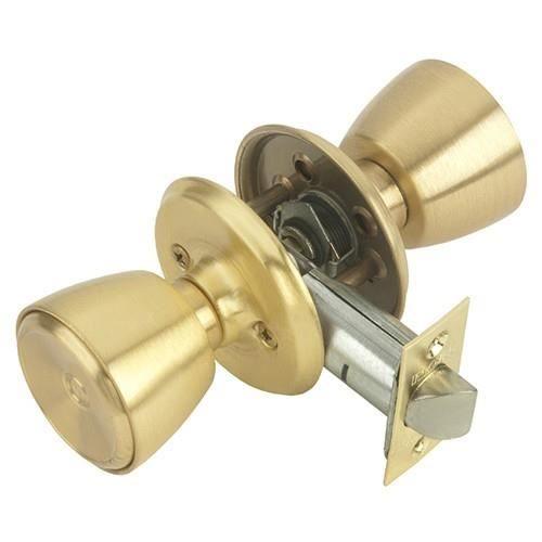 Türknauf - MCM - LATCH KNOB BRASS 70 - Messing - Reversibel - Mit Schlüssel
