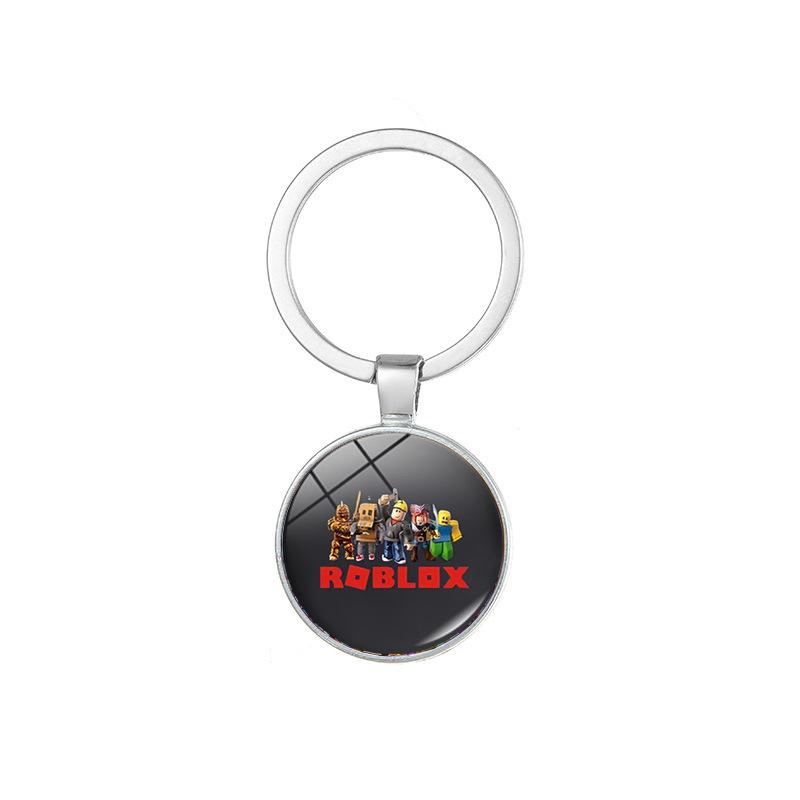 Roblox Spielcharakter Schlüsselanhänger Glasglocke Schlüsselanhänger Gamer Zubehör Für Spielefans Kinder Erwachsene Sammlerstück Feiertagsgeschenk Premium Qualität 2.5cm gray