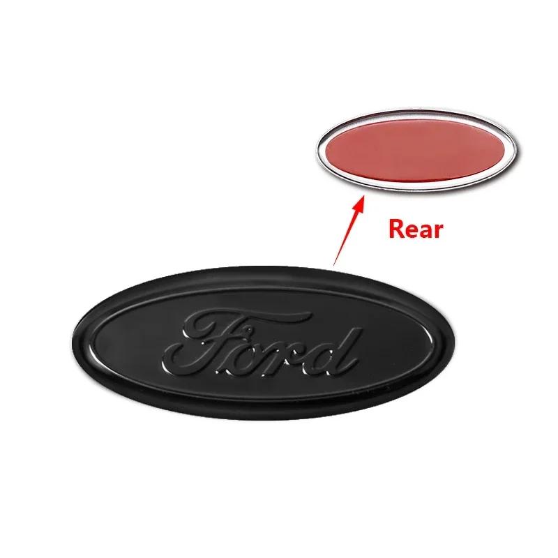 Autoaufkleber 2026 Ford Neu 2025 Heiß 58x22MM Auto Lenkrad Mittel Emblem Logo Aufkleber Für Ford S MAX Ranger Focus Fiesta Mond 58x22MM