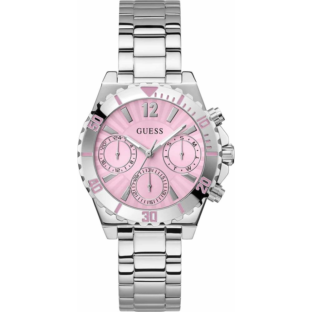 GUESS Guess Trend Pink Edelstahl Damen Quarz GW0696L1 rosa