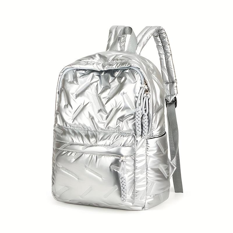 Winter Space Nylon Gepolsterter Rucksack Damen Große Kapazität Schultasche für Student Outdoor Freizeit Rucksack