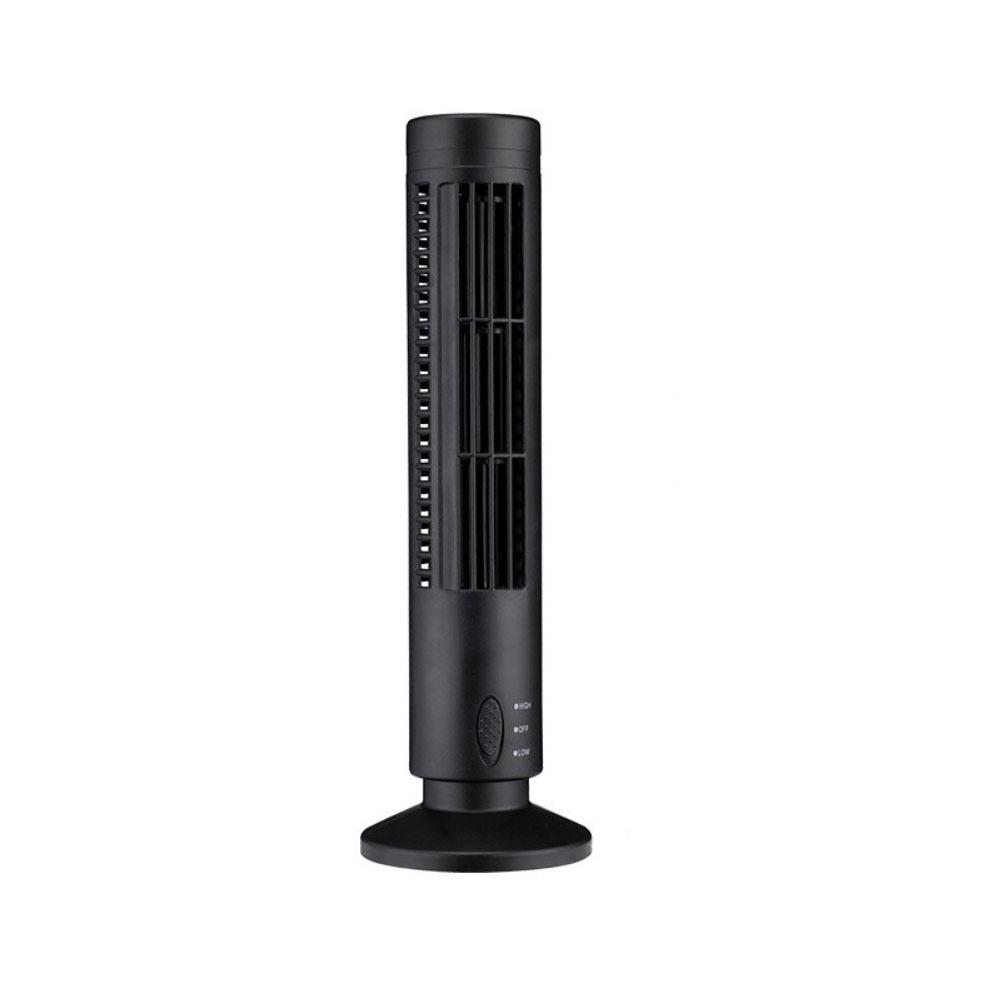 2-Gang-Geschwindigkeit USB-Turmventilator Geräuscharmer Elektrischer Standventilator Vertikaler Klimaanlagenventilator Für Schlafzimmer schwarz