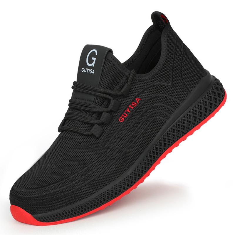 MAITA Herren Sneakers mit Stahlkappe, Anti-Smash-Arbeitsschuhe, Anti-Pannen- und Rutschfeste Arbeitsschutzschuhe, Sicherheitsschuhe 45