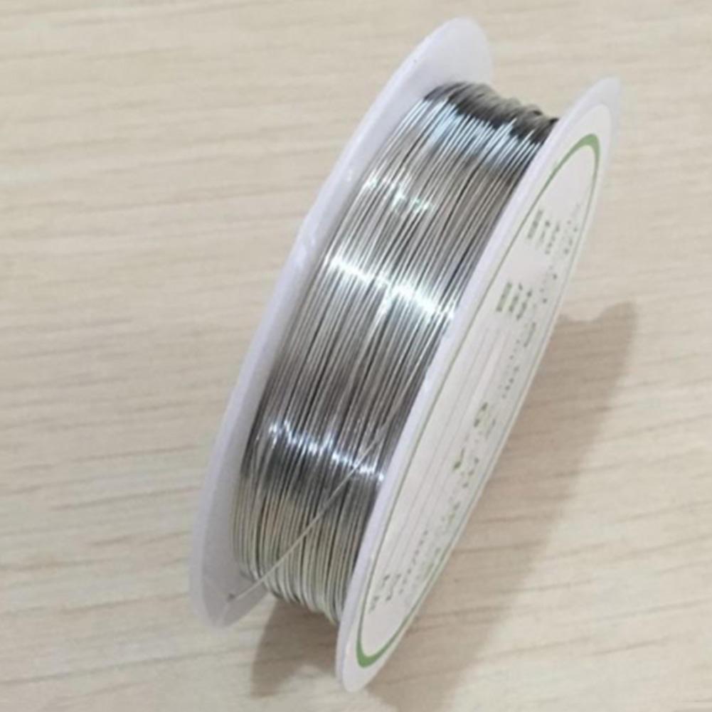 Home Party Supplies Schmuck 1 Rolle DIY Schmuck handgefertigte Erkenntnisse Mode Perlen Kupferdraht 0.4mm silber