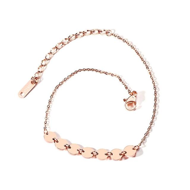 Böhmische Fußkettchen mit Kettenanhänger für Frauen, Sommer-Strand-Fußschmuck, Mode, Damen, Roségold, Fußkettchen, Fuß-Bein-Schmuck, Zubehör white