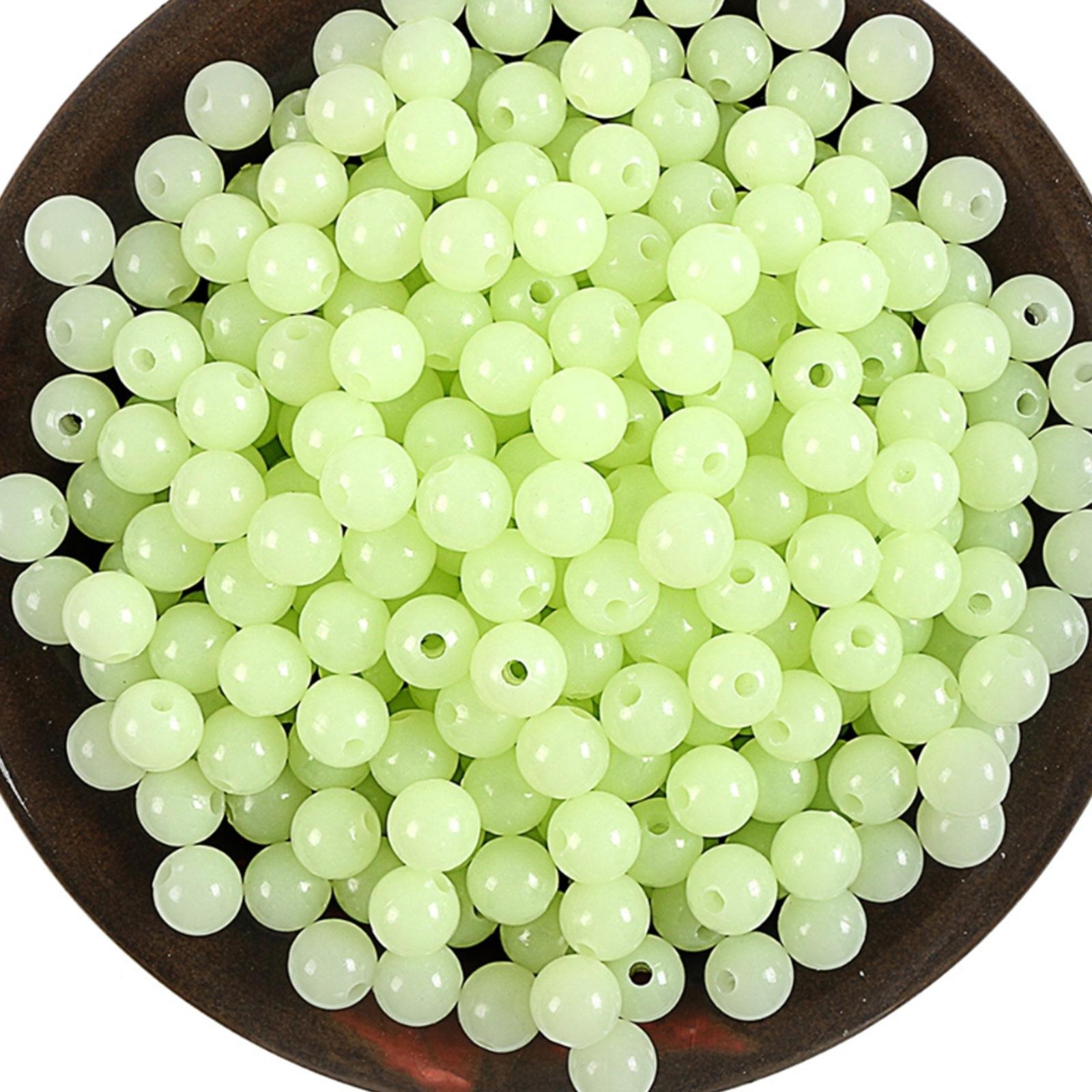 100Pcs Rutschfeste Leuchtende Angeln Perlen Runde Raum Bohnen Harte Angeln Perlen Stopper Angeln Tackle Werkzeuge Dauerhafte 10