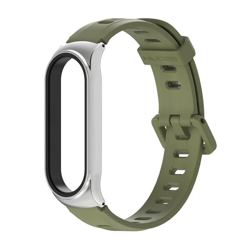 Armband für Xiaomi Mi Band 9 8 7 Smart Armband für Mi Band 6 5 4 Smart Band Miband 7 Armband für Xiaomi Mi Band 5 6 7 8 Armband For Mi Band 8 9 gray