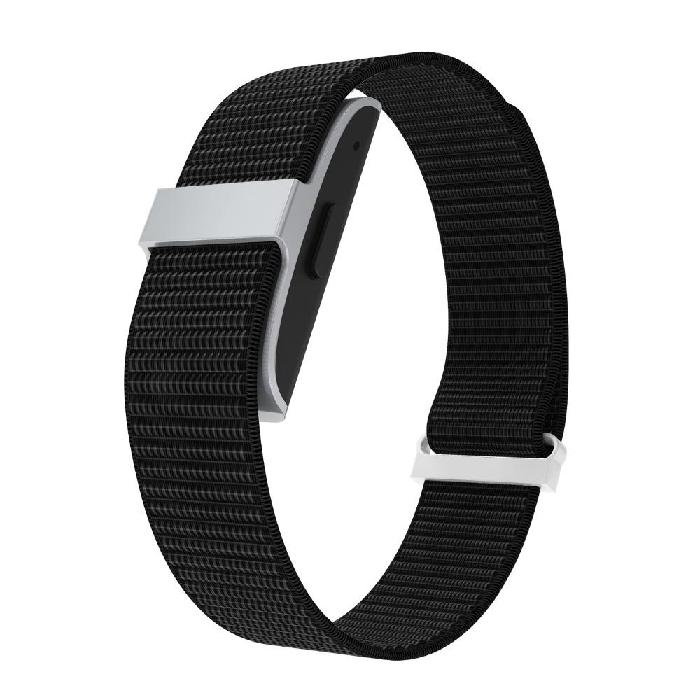 Verstellbares Smartwatch-Armband 20mm Ersatzarmband für Google Fitbit Air für Männer Frauen schwarz
