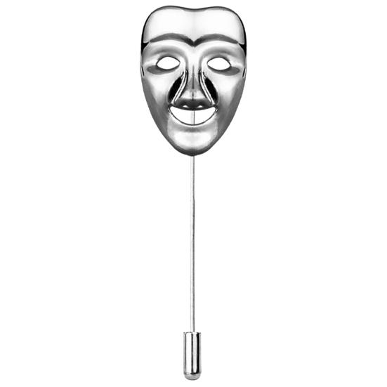 Brosche Pin Revers Anzug Kleid Pullover Dekor Kreativer Mann Legierung Party Hochzeit silber