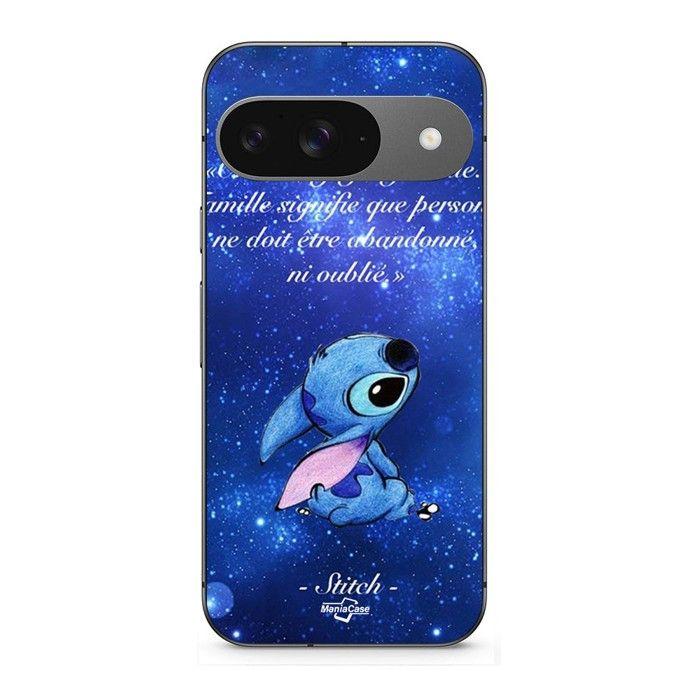 Hülle für Google Pixel 9 Stitch disney süßer Stitch Ohana bedeutet Familie schwarz