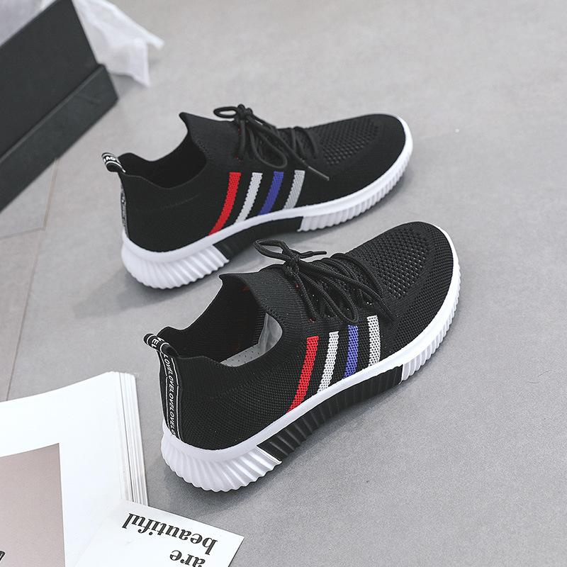 Rf39 Weiße Schuhe Damenschuhe Neue Damenschuhe Sommer Dünne Fly Woven Mesh Atmungsaktive Laufschuhe 40