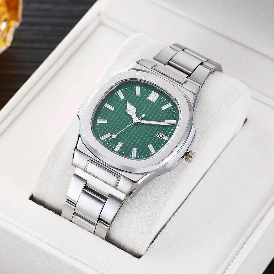 Topmarke Herrenuhren Modestile Herren Quarzarmbanduhren Originaldesign Herren Beste Geschenke Uhr grün