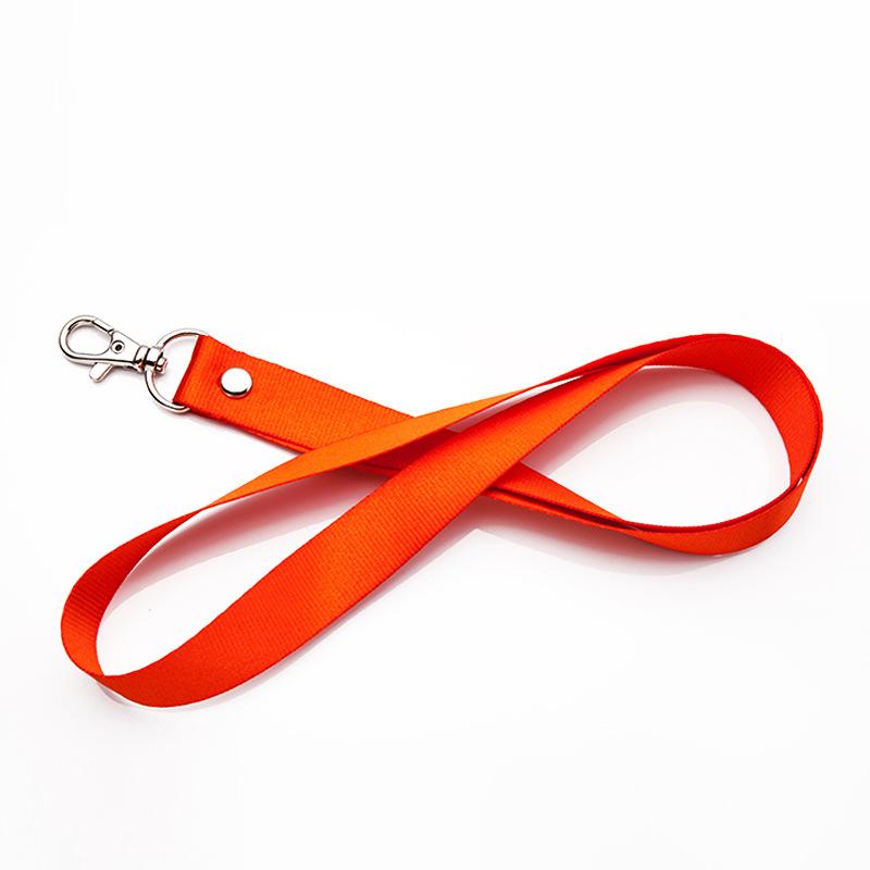 1PCS Bunte Sicherheit Hängenden Umhängeband Anti-verloren Lanyard Universal Seil Für Handy ID Name Abzeichen Halter Schlüssel metall Ring rot