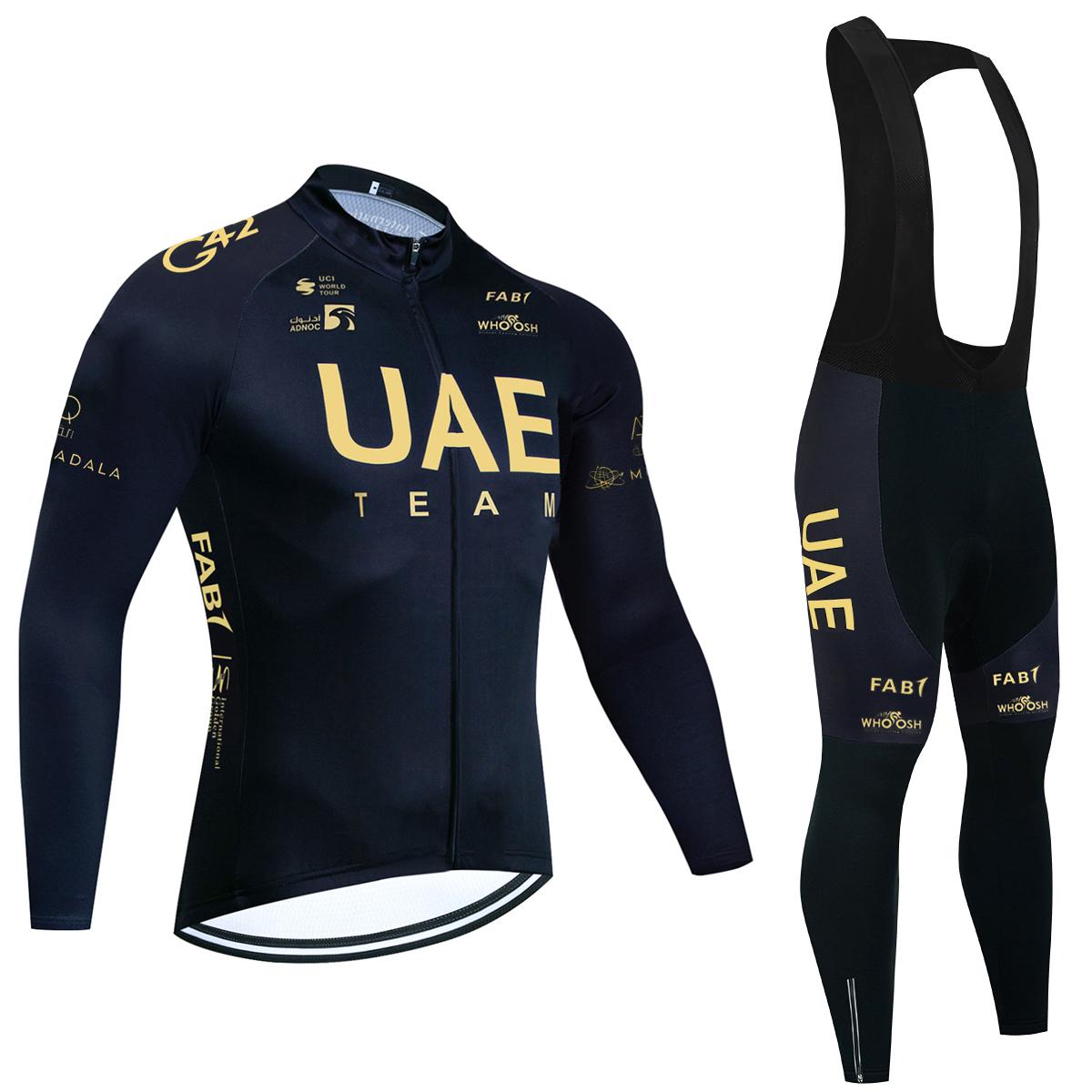 Winter Fluor ORBEA ORCA Fahrradjacke Radtrikot Hose Set Herren Damen Fleece Ropa Ciclismo Team Por Fahrradbekleidung M black