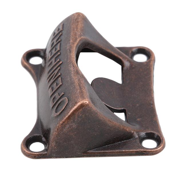 Vintage Wandmontierter Korkenzieher für Wein, Bier, Soda, Bronze, Eisen, Korkenzieher, Bar, Küche, Esszimmer