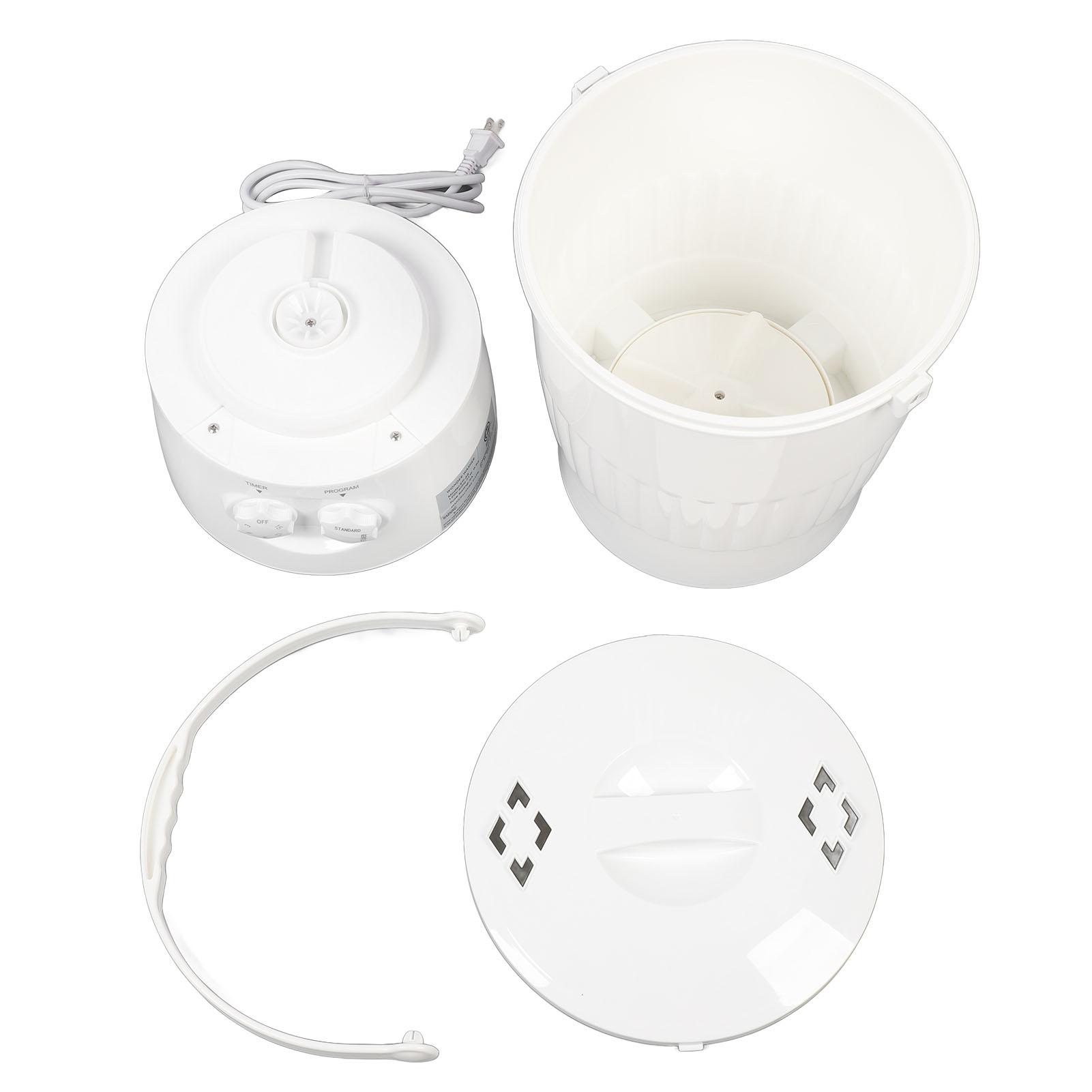 Tragbare Waschmaschine, 10 l Fassungsvermögen, 2 Modi, 15-Minuten-Timer, kleine Waschmaschine für Unterwäsche