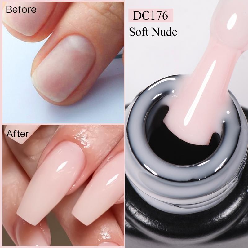 MTSSII 7 ml Quick Extension Gel Milky White Nude Pink Construct Hard Gel Semi Permanent UV LED Gel Quick Building Nail Art DC176