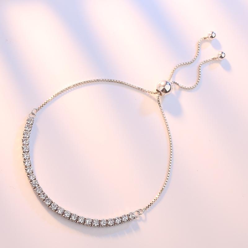 Stilvoll Modisch Koreanisch Sterling Silber Ton Gliederkette Damen Geometrisch Charms Armbänder Armreif Hochzeit Anlass Party Event Hochzeit Anlass