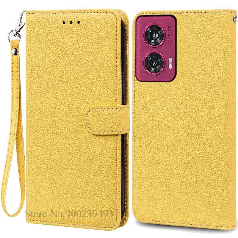 Für Motorola Edge 50 Fusion Hülle Brieftasche Leder Klapphülle Für Moto Edge 50 Fusion Hülle Ständer Buchhülle Coque Fundas Capa Moto Edge 50 Fusion