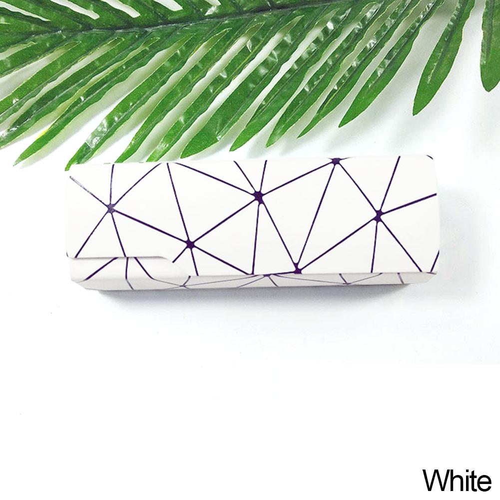 Mode Männer Frauen Gläser Fall Schutzhülle Box Sonnenbrille Zubehör Optische Lesebrille Brillen Box weiß