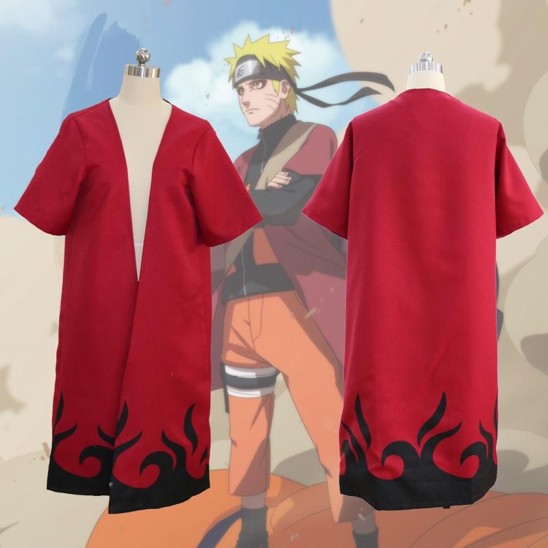 Anime Naruto Cosplay Umhänge Yondaime Hokage Namikaze Minato Uniform Hokage Kakashi Männer Umhänge S rot