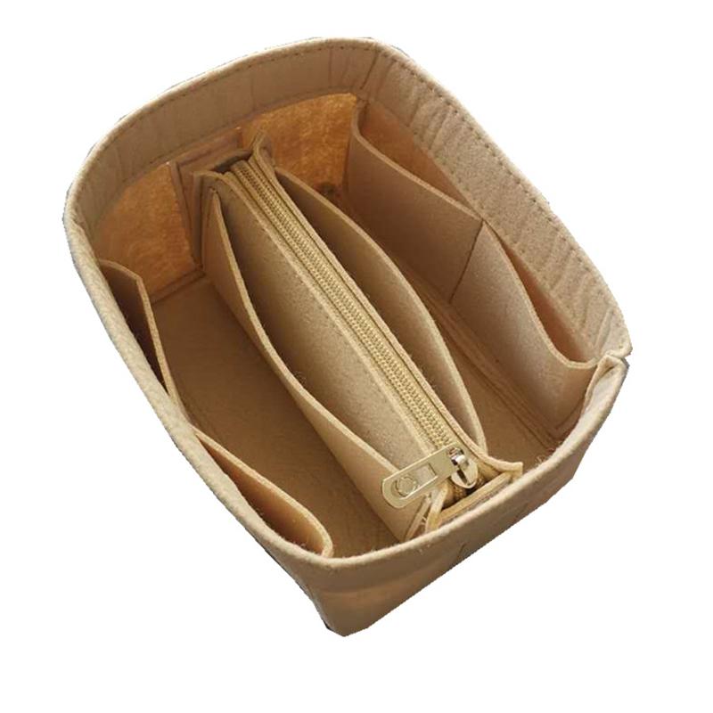 Für H Picotin18 22 Filzstoff Einlage Tasche Organizer Make-up Handtaschen-Organizer Reise Innentasche Tragbare Kosmetiktaschen H Picotin 22 brown