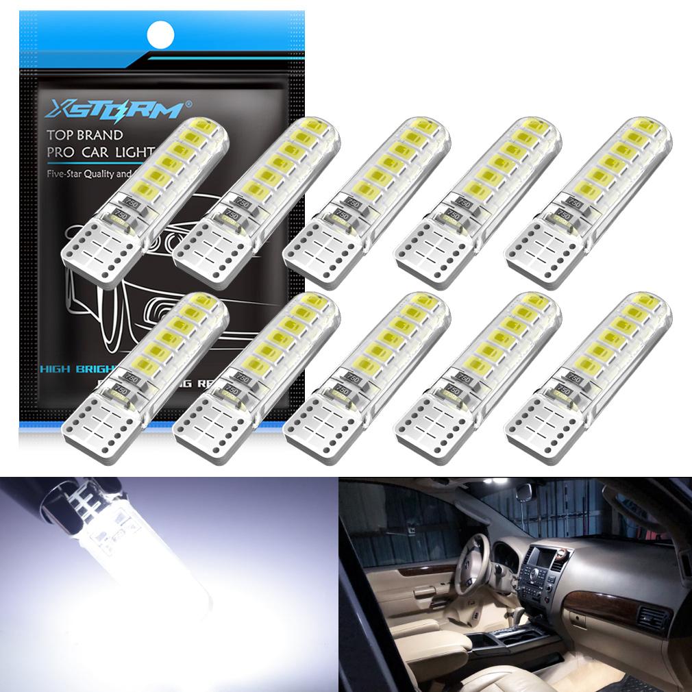 2 stücke W5W T10 Led-lampen Canbus 194 168 501 LED Auto Innen Karte Dome Lichter 6000 K Weiß auto Kennzeichen Lampe DC 12 V