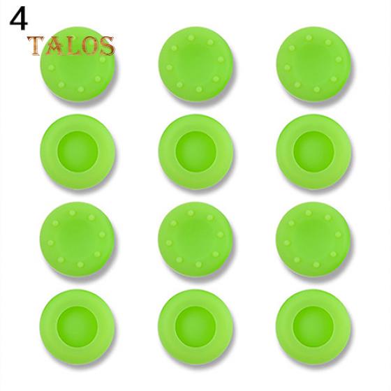 TALOS 10 Stück Silikon-Thumbstick-Abdeckungen für Xbox One 360 Analog Controller Grip One Size grün
