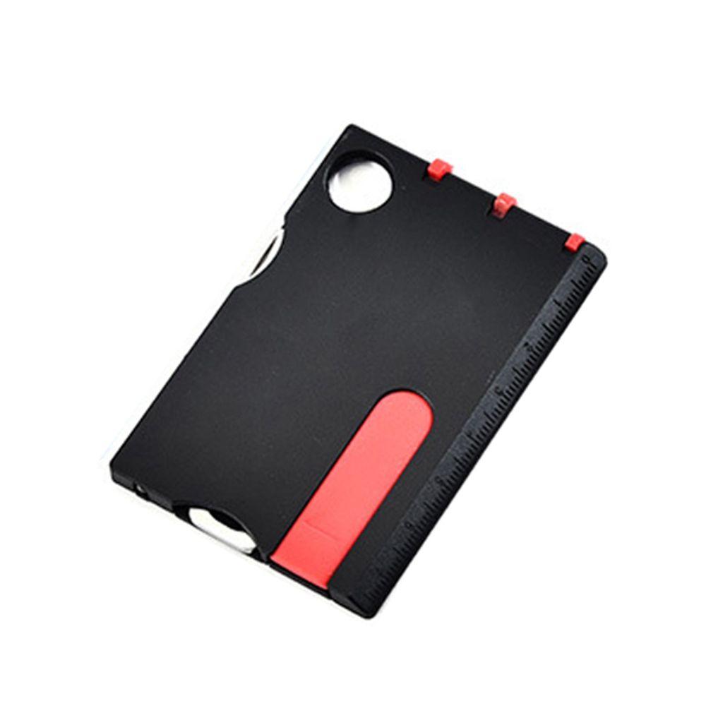 Sets Outdoor Camping Werkzeug 12 In 1 Tasche Kreditkarte Multi Tool Karte Karte Multi Tool EDC Werkzeug Ausrüstung schwarz