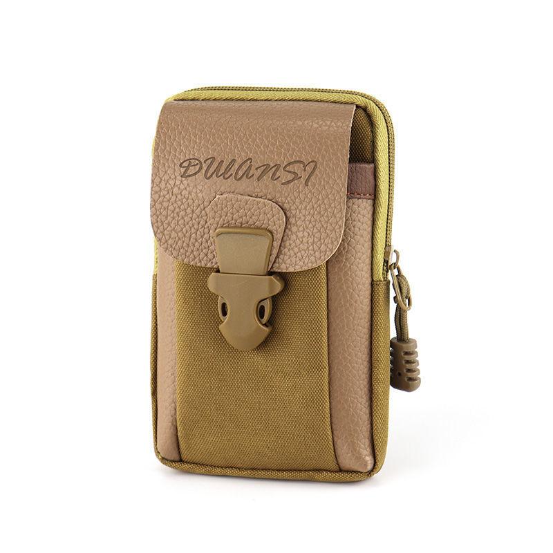Herren Gürteltasche Multifunktionale Outdoor Sport Laufbekleidung Gürtel Handytasche Gürtel Hängetasche Style 1 khaki