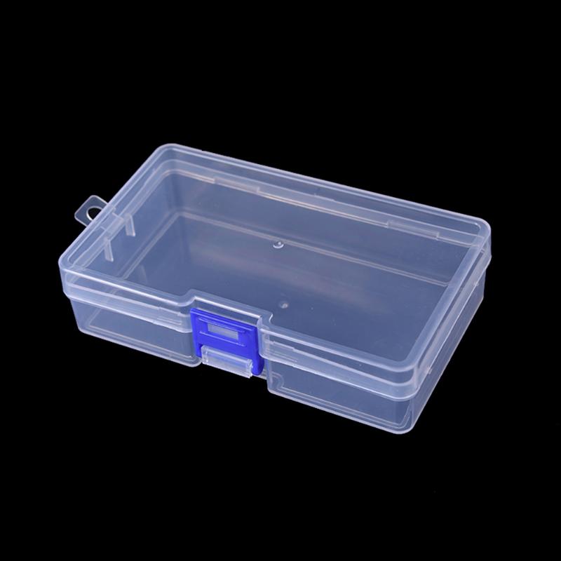 5 Stück Transparente abschließbare Box Kleine Aufbewahrungsbox für Gegenstände Angelzubehör Box Kunststoffmaterial Ohrring Schmuckbox A