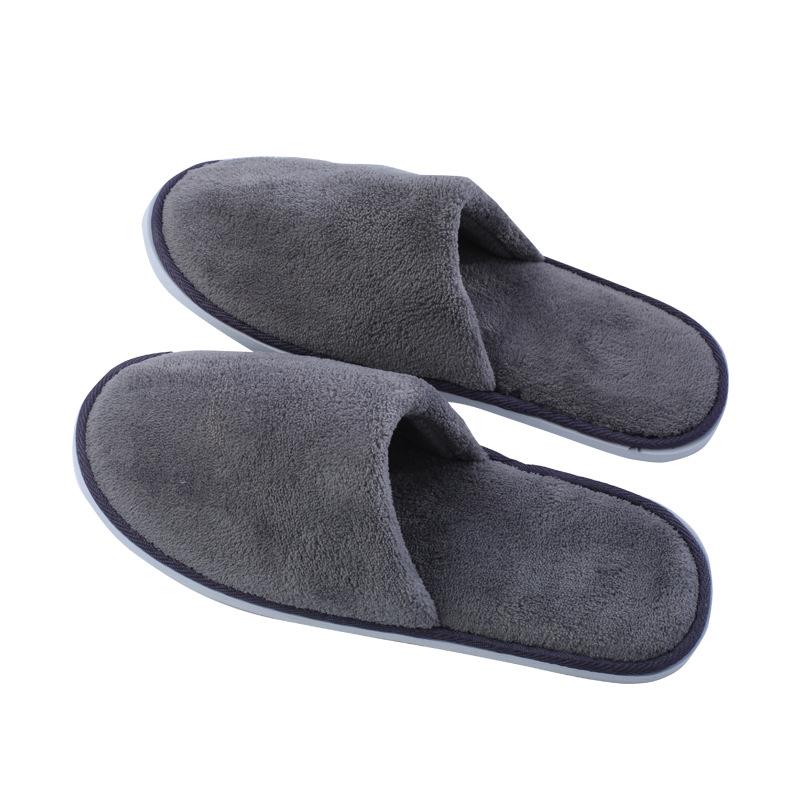 Herren Hausschuhe Winter Plüsch Warme Hausschuhe Damen Hausschuhe Leise und Bequeme Hausschuhe für den Innenbereich one size graue