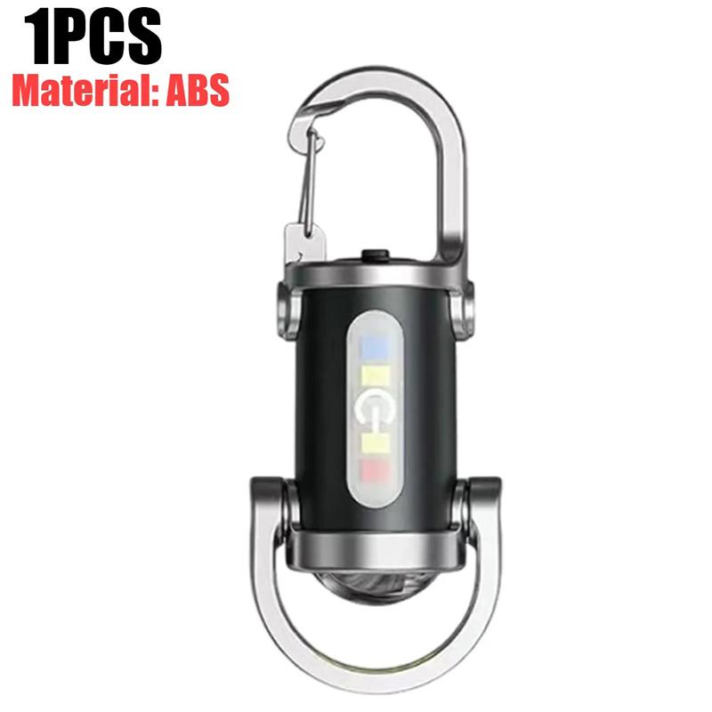 Mini Tragbare Taschenlampe Taschenlampe Wasserdicht Wiederaufladbar Outdoor Notfallrettungs-Taschenlampe Camping LED COB Licht Lesen Auto Taschenlampe 1PCS